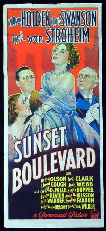 Sunset boulevard movie posters + trailer, classic vintage movie posters, gloria swanson and william holden in film noir classic directed by billy wilder. Sunset Boulevard (1950) | Classic movie posters, Cinema ...