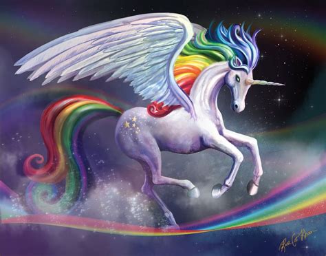 1600 x 800 jpeg 300 кб. Rainbow Alicorn | Unicorn pictures, Unicorn art, Unicorn ...