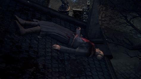 Can talk viola's younger daughter for the music box after climbing up two long ladders out of around the middle of the sewers area where all of the legless enemies pretending to be dead corpses are chilling; Corpses | Bloodborne Wiki
