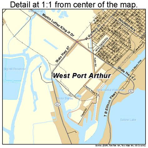 Port arthur, tx has 4 differents zip codes. Port Arthur Texas Street Map 4858820