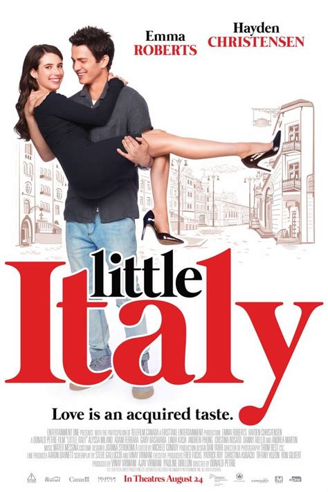 Эмма робертс, хейден кристенсен, дэнни айелло и др. Little Italy~Film'Complet en français en Ligne | stream ...