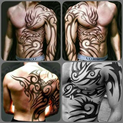 Areas with lots of nerve endings, thin skin, and bone, are. Tribal Tattoo Ideas for Shoulder And Chest | Tattoos For ...