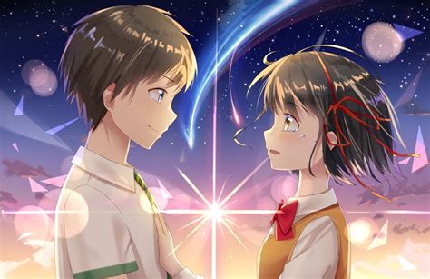 Universe, pictures, wallpaper, alam, semesta, gambar, name : Anime Your Name. Mitsuha Miyamizu Taki Tachibana Kimi No ...