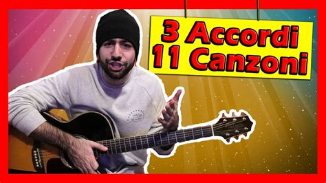 Ma prima di lanciarti subito sulla chitarra e su youtube per cercare le canzoni, ricordati che è ovviamente un bene conoscere diversi accordi e saper passare facilmente da un accordo ad un altro, in modo tale da poter affrontare più. 3 Accordi, 11 Canzoni facilissime alla Chitarra! - YouTube