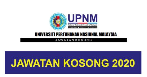 Jika anda sedang mencari kerja kosong 2019 maka anda berada di jawatan kosong telah dibuka oleh ssm bagi rakyat malaysia yang berumur tidak kurang da. Jawatan Kosong di Universiti Pertahanan Nasional Malaysia ...