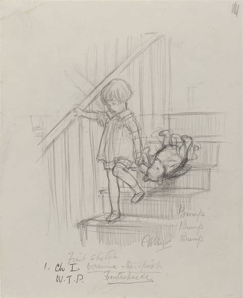 How to draw pooh the bear from winnie the pooh. Exhibit Of Original Drawings For Winnie-The-Pooh ...