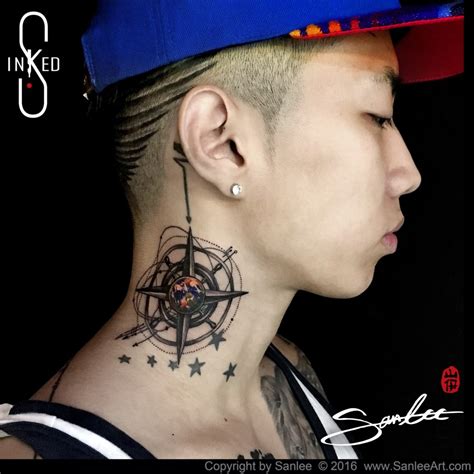 Arts, tattoo designs, tattoos edit. Dean Kpop Neck Tattoo | Ezu Photo Mobile