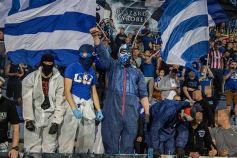 W tworzeniu niesamowitych obrazów na ścianach brali też udział piłkarze niebieskich. Ruch Chorzów - Górnik Łęczna 02.06.2017 - Ultras Avanti ...