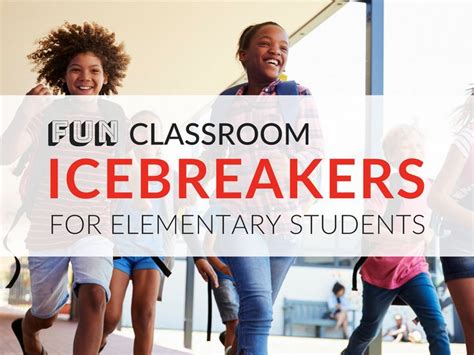 In this game students practice vocabulary from different categories. 6 Fun Classroom Icebreakers for Elementary Students ...