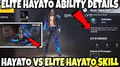 If you like this video. FREE FIRE ELITE HAYATO ABILITY || ELITE HAYATO FULL ...