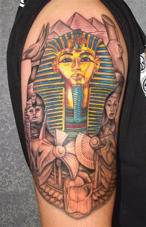 A pharaoh is comparable to a king in the modern day setting. Egyptian Pyramid Tattoo Design | Egyptian tattoo, Pyramid ...