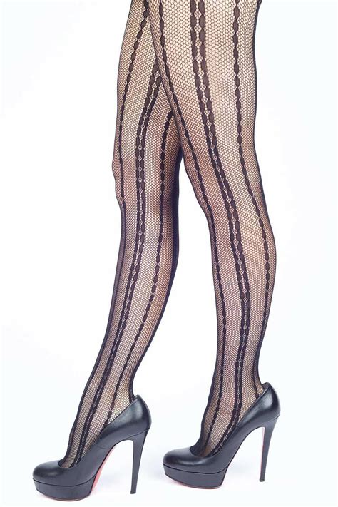 Congratulations, you've found what you are looking hanka strips in nylon and highheels ? Racing Stripes Fishnet Stockings #Shoeshighheels #Hothighheels
