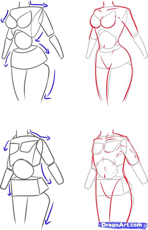 I didn't do it before because i wanted to. How to Draw a Female Body, Step by Step, Anatomy, People ...