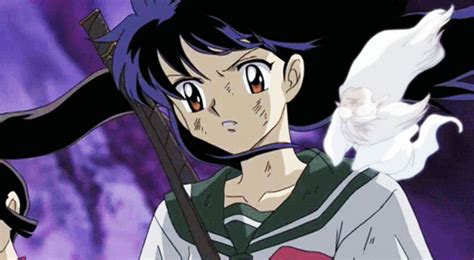 The title is affections touching across time because kagome and inuyasha can still hear one another from different time dimensions ~dolby 5.1 digital audio. kagome gifs Page 5 | WiffleGif