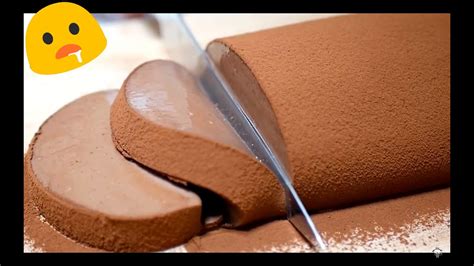 Pregnant woman placing her legs on the table while eating chocolate mousse. Chocolate mousse - YouTube
