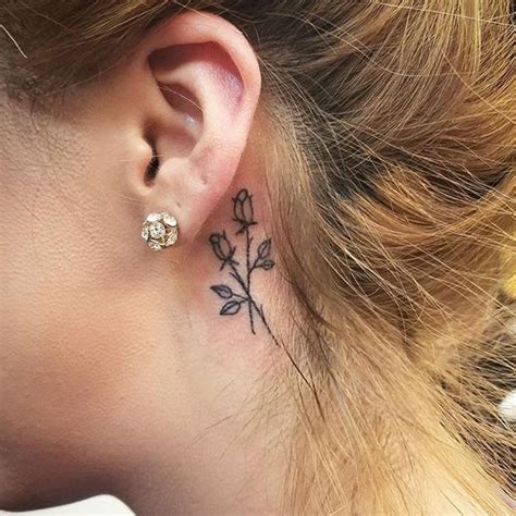 Instead of trying a behind the ear tattoo you can opt for a face tattoo near the ear. 80 Best Behind the Ear Tattoo Designs & Meanings - Nice ...