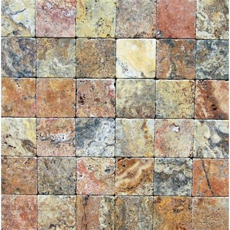 Wall and floor tile adds rustic charm to your home. 6x6 Scabos Tumbled Travertine Tiles