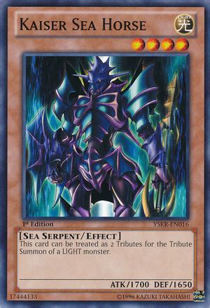 It uses the same secondary, topload and. Kaiser Sea Horse | Deck and Rulings | YuGiOh! Duel Links ...