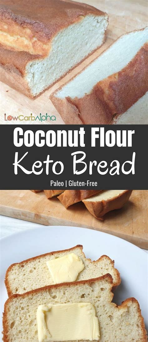 Combine the oil, vital wheat gluten flour, oat flour, soy flour, flax meal, wheat bran, sweetener, baking powder, and salt in a medium bowl. Keto Coconut Flour Bread Low Carb Alpha | Recipe in 2020 | Vegan recipes easy, Recipes, Bread ...