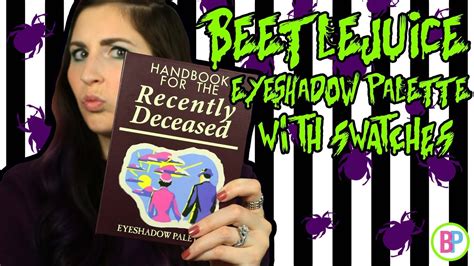 Hot topic released a beetlejuice collection, and we'll say his name 3 times if we can have it all. Hot Topic Beetlejuice Eyeshadow Palette | Swatches - YouTube