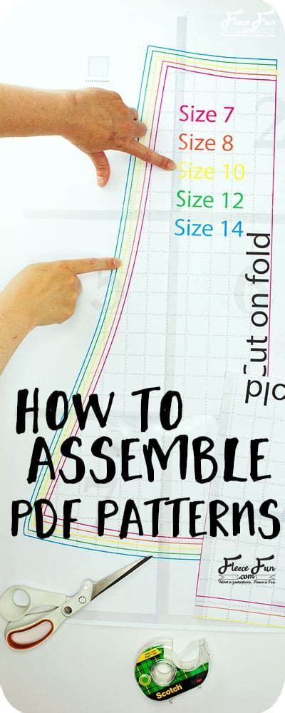 Also lap size for holding your baby on your lap on cold. Pattern Assembly for Sewing Patterns PDF (Beginner Guide | Sewing patterns free, Sewing projects ...