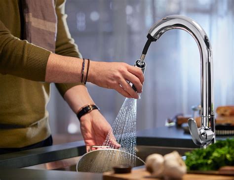 The sensate touchless pull down kitchen faucet frees your hands so you can speed through cooking and cleanup tasks while enjoying a cleaner, more hygienic. Kohler Konnect Sensate Smart Kitchen Sink Faucet can be ...