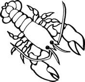 Make a coloring book with lobster crawfish for one click. Lobsters coloring pages | Free Coloring Pages