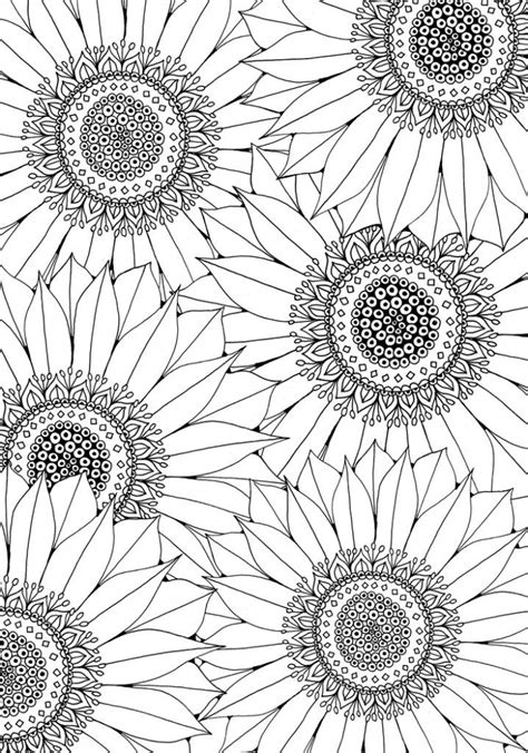 The cute sunflower coloring page is a good option for kids aged 6 to 10. Sunflower Free Pattern Download | Crafts Ideas | Coloring ...