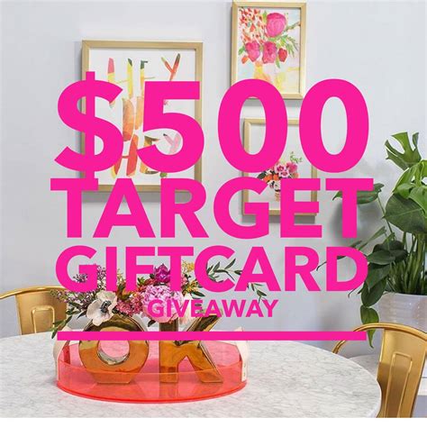 They sell $500 disney gift cards online for $474.98 with a $0.99 shipping fee. $500 Target Gift Card Giveaway - Partial to Pink