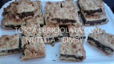 In questa sezione potrete trovare spunti, consigli e indicazioni di appetitose ricette con carote per creare antipasti, piatti unici, primi. Torta sbriciolata con nutella " Bimby " - YouTube