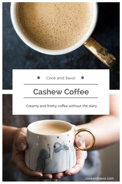 You can use date paste to sweeten your coffee, too! Cashew Coffee - Creamy and frothy coffee without the dairy ...