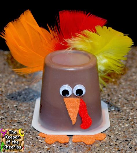 Traditional thanksgiving dinner menu recipes turkey. Turkey Pudding Cups & Turkey Jello Cups - The Keeper of ...