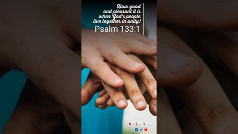 New living translation how wonderful and pleasant it is when brothers live together in harmony! How good and pleasant it is when God's people live ...