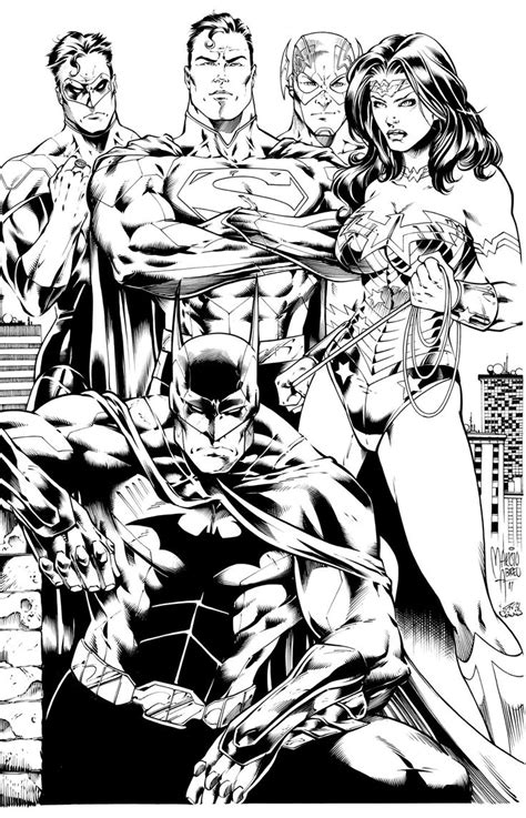 I used to draw like crazy when i was a kid. Justice League by Inker-guy.deviantart.com | Justice ...