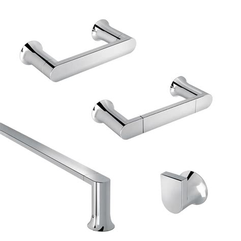 Turn to specialty shower & closet when you need bath accessory installation services. MOEN Genta 4-Piece Bath Hardware Set in Chrome-GENTACH ...