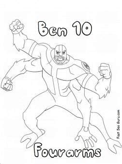 If your kids love ben too, they would absolutely love to color ben 10 pictures. Printable Ben 10 characters alien fourarms coloring pages ...