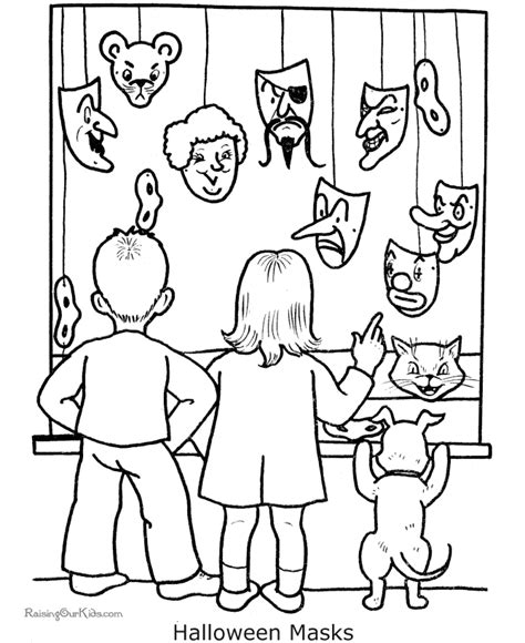 This halloween coloring sheet will fill your child's day with spooky, scary fun. Spooky Halloween coloring pages - 021