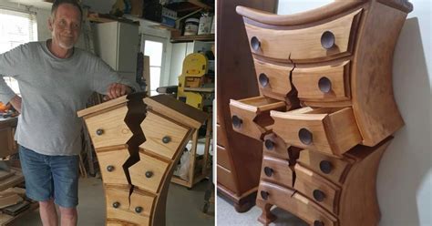 Looking for a new kitchen or thinking about doing kitchen renovations? Retired Cabinet Maker Creates Surreal Furniture That Looks ...