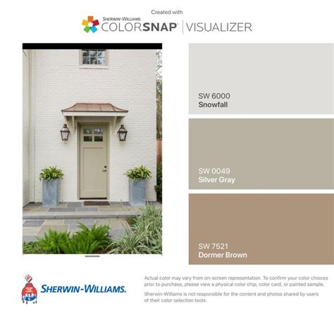 View interior and exterior paint colors and color palettes. I found these colors with ColorSnap® Visualizer for iPhone ...