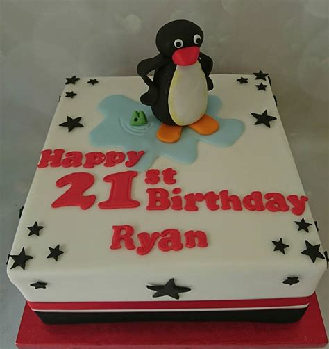 Birthdays are indeed the best days of our lives and no matter how old we grow up, the urge to. A Cake For You on Twitter: "happy 21st Ryan. #21st #birthday #Pingu #cakes #cakeshop # ...