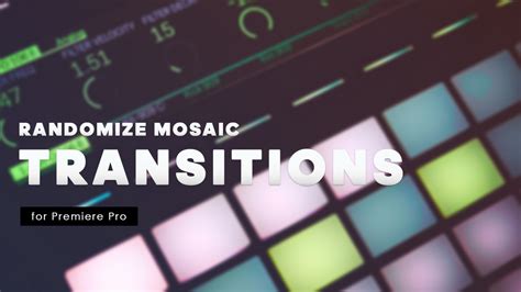 Fade in/out and dissolve transitions are also available in adobe rush. Transitions - Randomize Mosaic - Premiere Pro Templates ...