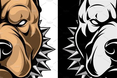 Here a tutorial on a. Angry dog head | Angry dog, Vector graphics, Dogs