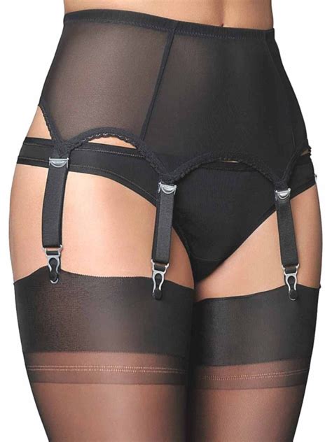 At xdress we have the best lingerie designed with men in mind. Premier Lingerie Power Mesh 6 Strap Suspender Garter Belt ...