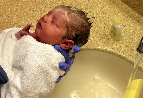 Do this until they are comfortable sitting in the water. Delaying Baby's First Bath: 8 Reasons why doctors ...