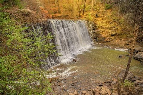 Really cool pic, great job. Waterfall At Roswell Mill Photograph by Sandra Burm