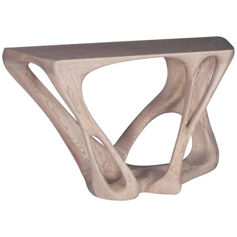 An organic modern console table by woodland creek. Contemporary Modern Console Table Solid Wood Dynamic ...