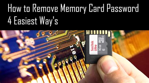 To safely remove an sd card from an android device. How to Remove Memory Card Password 4 Easiest Way's | XeHelp