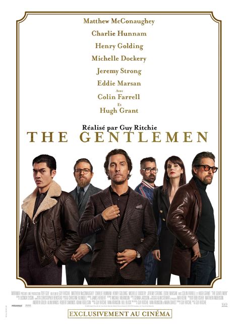Official poster of the gentlemen. Critique du film The Gentlemen - AlloCiné