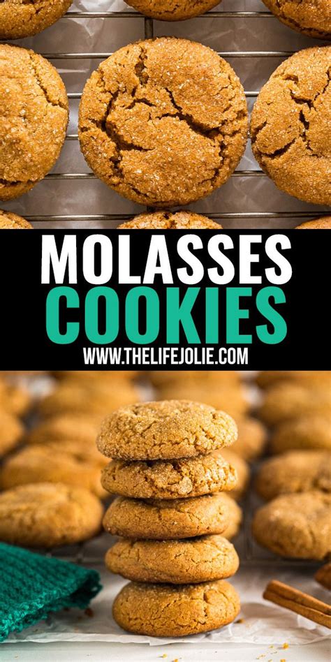 The molasses adds a rich moistness to this chewy cookie. These soft old fashioned Molasses Cookies are the perfect ...