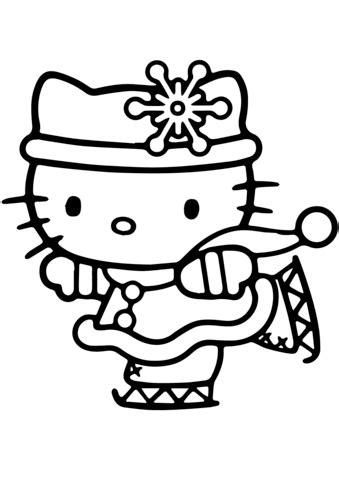 This adorable book comes with so many different pages to color! Hello Kitty Skating coloring page | Free Printable ...